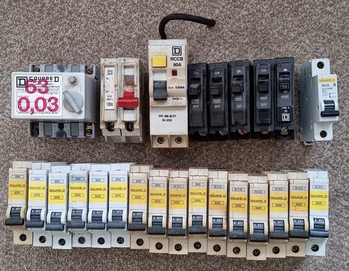 Square main switch - square, rcd