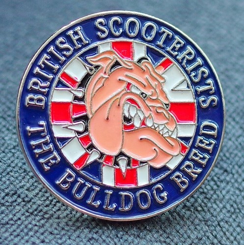 British scooterists pin badge - british,