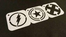 SUPERHERO Set of 3pcs Stencils