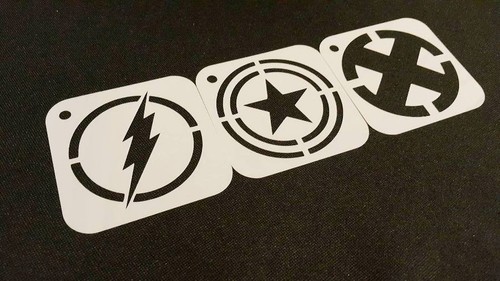 Superhero set 3pcs - set, stencils