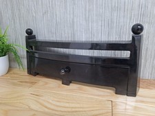 Black Polished Cast Iron Fire Fret 18" NEW