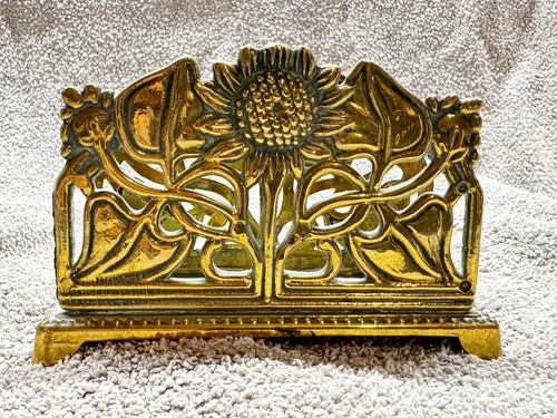 Antique brass art nouveau - brass,