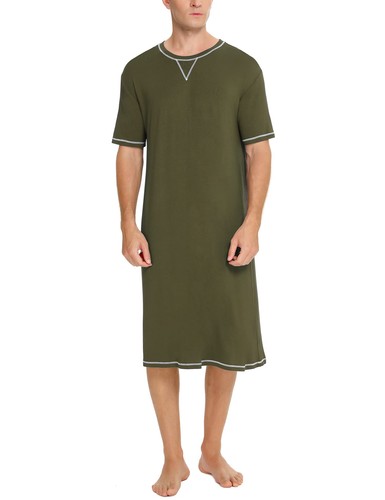 Mens nightshirt short sleeve - mens,