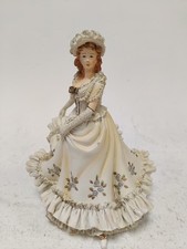 Regency Fine Arts Victorian Lady Figurine Hand Painted Collectible Preloved Item