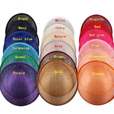 Rounded scoop sinamay hat - scoop, base