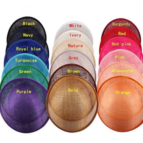 Rounded scoop sinamay hat base - sinamay,