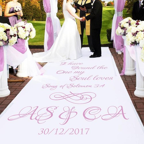 Personalised wedding aisle - personalised,