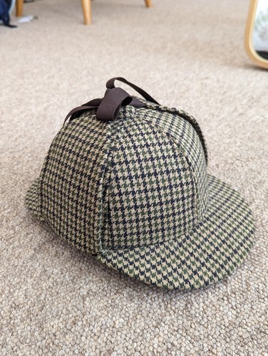 Wool houndstooth deer - wool, stalker