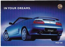 MG MGF SE Limited Edition 2000 UK Market Foldout Sales Brochure