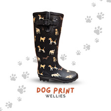 Ladies Calf Wellingtons Dog