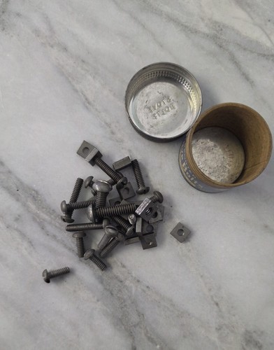Antique stove bolts parts - stove,