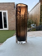 Vintage Whitefriars Cucumber Vase in Cinnamon, Pattern No. 9679