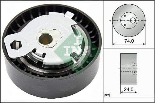Tensioner pulley timing belt - pulley,,