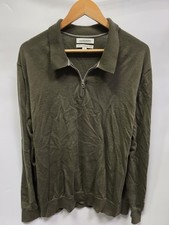 Autograph M&S Men’s Green Extra Fine Merino Wool Polo Jumper Size XXXL 3XL 