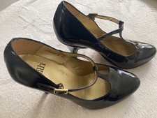 Faith Black Heel Shoes Size 6