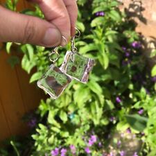 ICE CUBE Drop Dangle Earrings