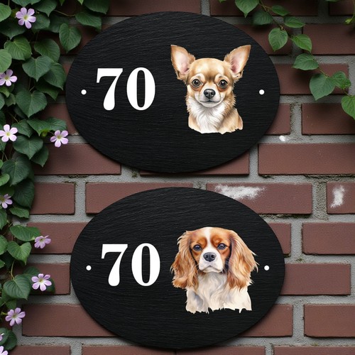 Personalised dog breed oval - personalised,