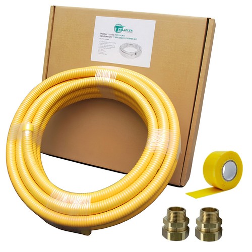 Flexible gas pipe kit 15mm - pipe,