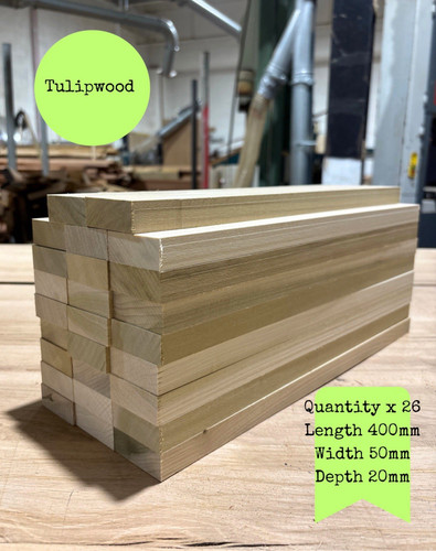 Planed tulipwood offcuts - planed,