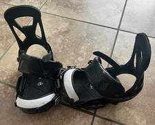 Burton Custom Snowboard Bindings Black EST Size L Large Excellent Condition