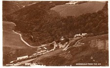 Berriedale from Air Aerial View Nr Helmsdale RP old pc used 1938 D Ross