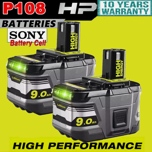 2pc 18v 0ah lithium battery - 18v, 9.0ah