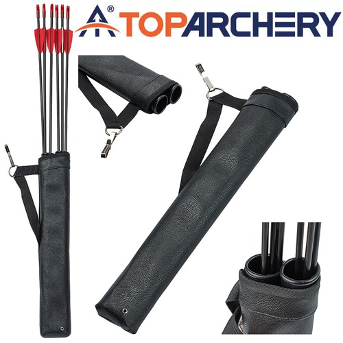 Archery leather arrow quiver - leather,