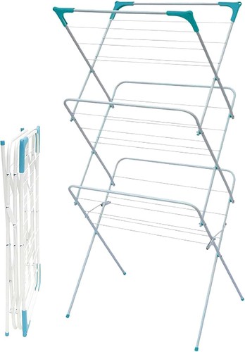 Tier clothes airer with - 3,