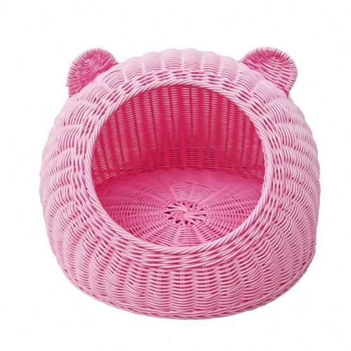 Rattan cat bed washable dome - washable,
