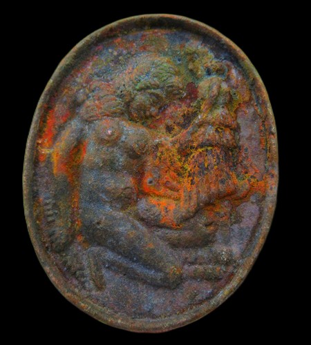 Ancient greek bronze seal - ancient,