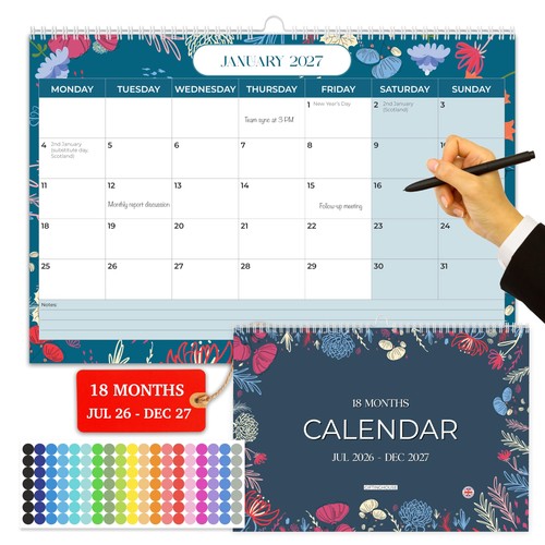 Month wall calendar july - month,