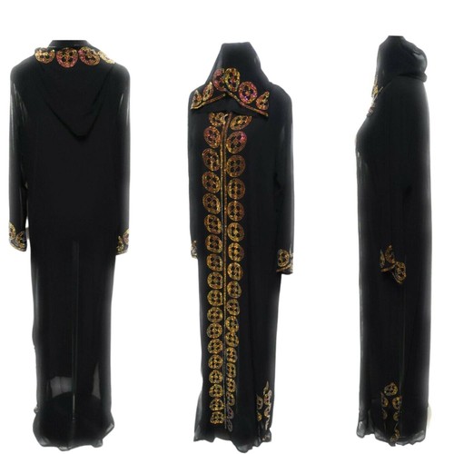 Women black hooded - hooded, moroccan