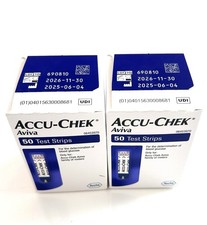 Accu-Chek 100 Aviva Test Strips 🆘LONG EXP 30 NOV 26🆘