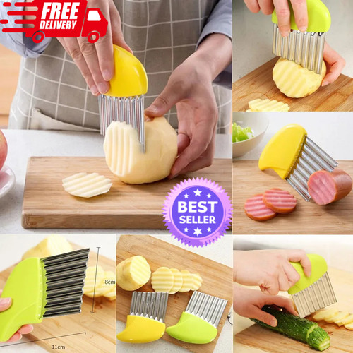 Crinkle cutter wavy vegetable - cutter,