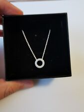 New Pandora Logo Pavé Circle Collier Necklace (NO BOX)