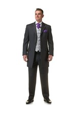 Grey Prince Edward Jacket Wool Steampunk Costume Victorian Edwardian Fancy Dress