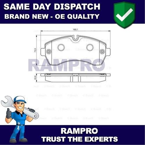 Rampro front brake pads set - pads,
