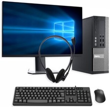 DELL / HP COMPUTER PC i5 QUAD DESKTOP TOWER PC TFT SET 16GB WINDOWS 10 SSD & HDD