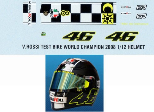 Decals for rossi 2008 - 1/12, 8