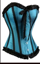Lily Turquoise Satin Burlesque