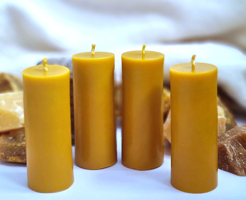 100 pure beeswax pillar - pure,