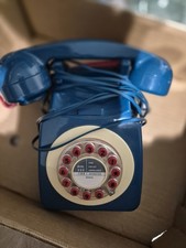 Blue & Red Retro Rotary Style