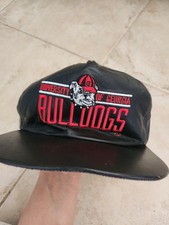 Vintage Georgia Bulldogs Youngan Snapback Black Cap Hat One Size fit all