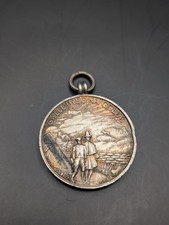 Antique 1910-1911 Silver Welsh Merionethshire School Attendance Medal Hallmarked
