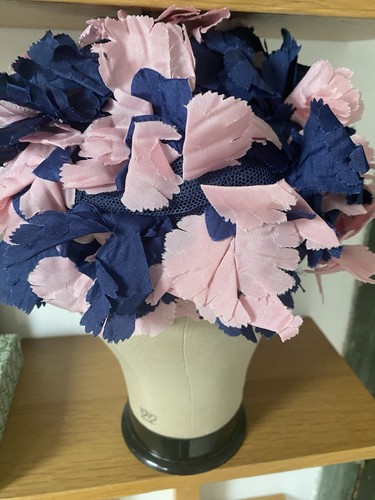Vintage navy pink - ditsy, ladies