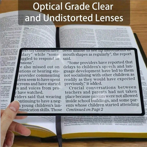 Ultra thin magnifying sheet - ultra-thin,