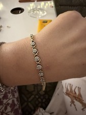 Gold 9ct Diamond Bracelet and