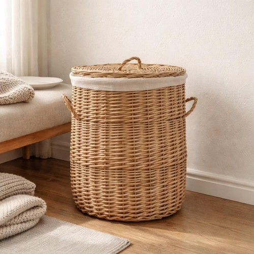 Woven laundry hamper - woven,