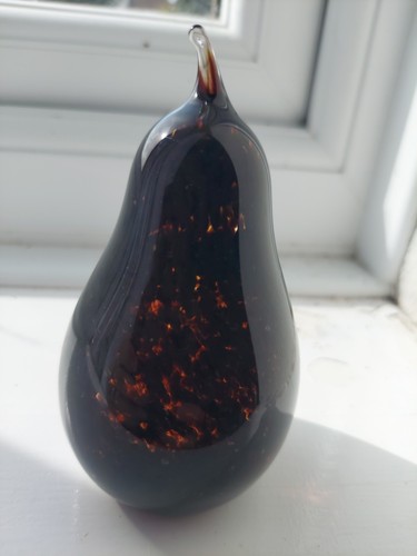 Unusual pear shaped art glass - unusual,