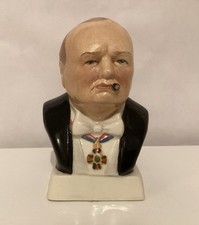 Vintage Bairstow Manor Winston Churchill Bust Based on Pickering Bust